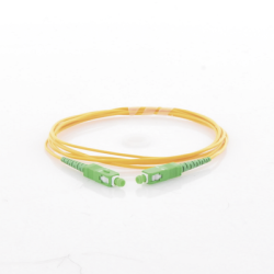 Jumper de Fibra Óptica Monomodo SC/APC SC/APC Simplex, color amarillo, 2 metros