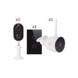 (Wifi) KIT 2 camaras Wifi y 2 apagadores inteligentes Wifi