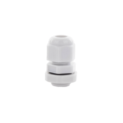 Conector Plástico Gris  Tipo Glándula para Cable de 3.5 a 6 mm de Diámetro.