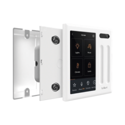 Control touch desde su pantalla en pared, compatible con 2 cargas para controlar iluminación.