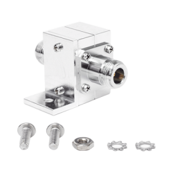 Protector Coaxial RF de CD Para 125 - 1000 MHz Con Ceja lateral y Conectores N Hembra en Ambos Lados, 50 Ω
