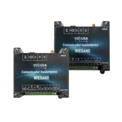 Convertidor de lectora para control de acceso (cableado a inalámbrico) / 1 Wiegand / 2 Relevadores / 2 Entradas / Hasta 1.6 KM de distancia