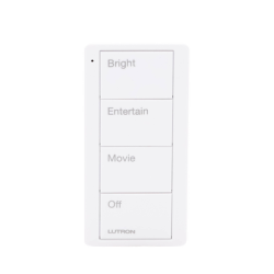 Control inalambrico PICO, 4 botones para con escenas ya predefinidas y grabado.