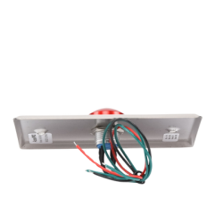 Botón tipo Hongo / Redondo Color Rojo con LED / Estético / NO y COM