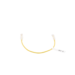 Cable de Parcheo Slim UTP Cat6 - 30 cm Amarillo Diámetro Reducido (28 AWG)