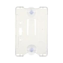 Porta tarjeta de plastico ABS / Transparente / Compatible con tarjetas ACCESSCARDEPC / PROCARDX o Formato CR80