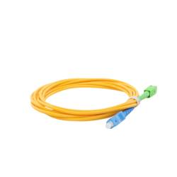 Jumper de Fibra Óptica Monomodo SC/UPC-SC/APC Simplex, color amarillo, 3 metros, 3 mm