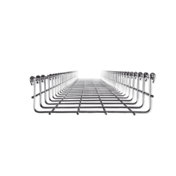 Charola Tipo Malla 66/200 mm, Acabado Electro Zinc, Hasta 210 Cables Cat6, Tramo de 3 Metros