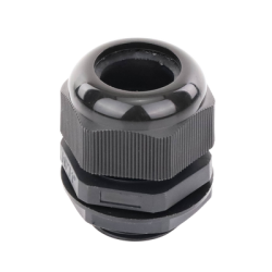 Conector Plástico Negro Tipo Glándula para Rosca NPT 1