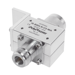 Protector RF Coaxial Para 10 a 1000 MHz Con Ceja Frontal Con Conectores N Macho y N-Hembra, 50 Ω