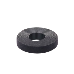 Rollo de Cinta de Contacto, de 15 Pies (4.5m) de Largo, 19.1 mm de Ancho, Color Negro