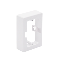 Caja sin fondo Universal, Color blanco de PVC auto extinguible (7900-02002)