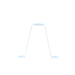 Soporte doble para sujetador universal, ideal para instalación en techo, con acabado Electro Zinc para varilla de 1/4 y 5/16