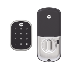 Cerradura ASSURE YRD256, Niquel Satinado/Teclado/ Para puertas Izq o Derecha de  35 a 57 mm de espesor/ Apertura por Smartphone