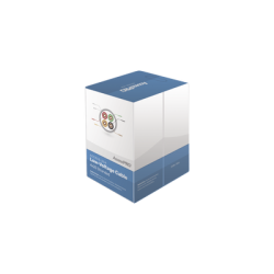 Bobina de 305 metros con 4 conductores de cobre trenzado calibre 20, aislamiento individual de FRPVC de alta calidad, cubierta exterior de PVC con protección anti-flama CM. Para aplicaciones de control de acceso 