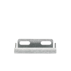 Placa salida a tubo automática para peralte de 66mm y 116mm, con acabado Electro Zinc