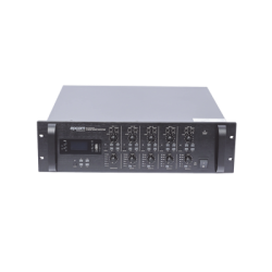 Mezclador Amplificador de Audio - 4 zonas de 240W RMS Hasta 960W | 4 Canales | 5 Entradas | MP3 Tuner USB/SD | 1 Entrada de Micrófono 