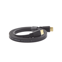 Cable HDMI 2.0 Plano de 1.5 m / 4K@60Hz / HDR / 3D / HEC (Canal Ethernet HDMI) / ARC (Canal de Retorno de Audio / Color Profundo de 48 bits / Audio de 32 canales / HDCP /Audio Dolby True HD 7.1 / 18 Gbps / Estañado y Triple Blindaje / Anti Interfer