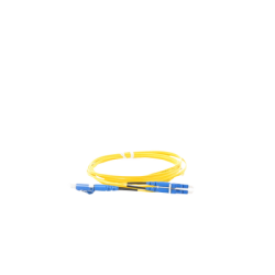 Jumper de Fibra Optica Monomodo 9/125 OS2, LC-LC Duplex, OFNR (Riser), Color Amarillo, 2 Metros