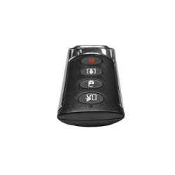 LLavero remoto de 4 Botones de uso rudo ideal para Armado total/parcial/desarmado/pánico. Duracion de Batería hasta 5 años.