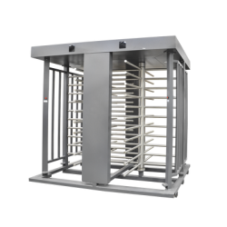 Torniquete Doble / Cuerpo Completo / Interior/Exterior / 100% Acero con Pintura Gris / EJE CENTRAL de Acero Inoxidable / Acabado de Lujo / Alto Tráfico