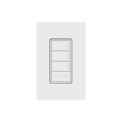 (RadioRa3) Botonera Sunnata Blanco 3 escenas y 2 botones subir/bajar para Radio RA3, programe escenas diferentes en cada botón.