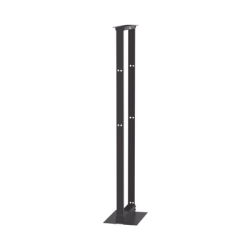 Rack de Dos Postes Estándar de 19 in, Rieles Numerados y Roscados #12-24, Fabricado en Aluminio, 45 Unidades de Rack, Color Negro