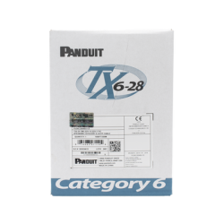 Bobina de Cable UTP 305 m. de Cobre TX6-28®, Azul, Categoría 6, Diámetro Reducido (28 AWG), CM/LSZH, de 4 pares