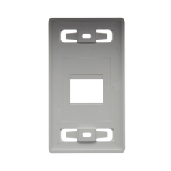 Placa de pared modular MAX, de 2 salidas, color blanco