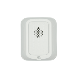 Sirena para Montaje en Pared, 12 a 24 Vcc, Color Blanco, Nuevo Diseño Moderno y Elegante y Menor Consumo de Corriente