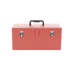 Caja de herramientas metálica con soble cerradura de 51 x 21.5 x 24cm.