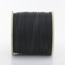 Carrete de 2 km de Fibra Óptica Drop Plana, Interior/Exterior G.657A2 Monomodo de 1 hilo (unifibra), Dieléctrica, Forro Negro, Compatible con Conectores FASC, FASCUP, FASCLC