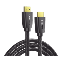 Cable HDMI 2.0  de Nylon Trenzado / 10 m / 4K@60Hz / HDR / 3D / HEC (Canal Ethernet HDMI) / ARC (Canal de Retorno de Audio / Color Profundo de 48 bits / Audio de 32 canales / HDCP 2.2 /Audio DTS: X / 18 Gbps / Blindaje de 4 capas