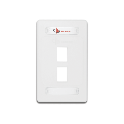 Placa de Pared Modular 10G MAX de 2 Salidas, Color Blanco