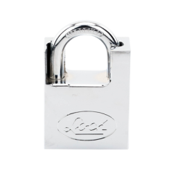 Candado de acero con Guarda Anti Palanca/ Acabado en Cromo Satinado / Doble Cerrojo / Medida 40 mm/ Nivel de seguridad 7/ 4 Llaves Abloy.