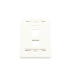 Placa de Pared Modular 10G MAX de 2 Salidas, Color Blanco