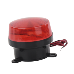 Mini estrobo color Rojo con montaje de pestaña.