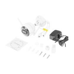 Bala IP 2 Megapíxel / Wi-Fi  / Doble Lente / COLORES EN OSCURIDAD / Deteccion de Personas o Vehículos  / Cruce de Línea / Intrusión a un área / Audio de dos vías / Luz Estroboscópica / Sirena / MicroSD