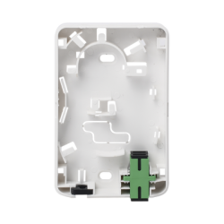 Caja Terminal de Fibra Óptica (Roseta) con 2 acopladores SC/APC, blanca