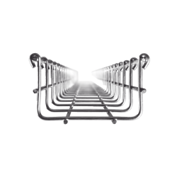 Charola Tipo Malla 54/100 mm, Acabado Electro Zinc, Hasta 86 Cables Cat6, Tramo de 3 Metros