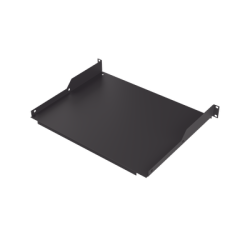Charola para Soportar Equipos en Rack de 19 in, Profundidad de 34 cm, Color Negro, 1U
