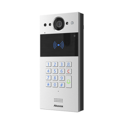 Videoportero SIP / Teclado y Lector de Tarjeta / Notificación App / Notificación Llamada Telefónica / Configuración en la Nube / POE / IP65 / Cámara de 2 MP / NFC / PIN Temporal para Visitas / Control de 2 Puertas