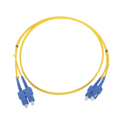 Jumper de Fibra Óptica Monomodo SC/SC Duplex de 1 metro 