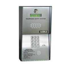 Audioportero Telefónico DKS Para 600 números Telefónicos / Control Para 2 Puertas / Gabinete Para Sobreponer/ Marcación a 16 Digitos / Linea Análoga o Digital