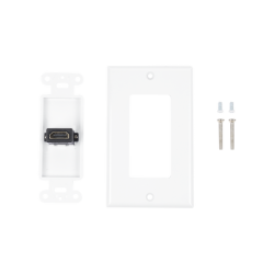 Placa de pared 1 puerto HDMI hembra a hembra 