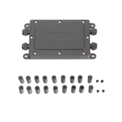Cierre de Empalme Interior/Exterior para 12 fusiones, IP68, 4 puertos 