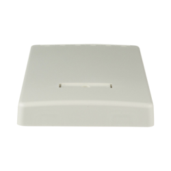 Caja de Montaje en Superficie, Con Accesorio para Resguardo de Fibra Óptica, Para 6 Módulos Mini-Com, Color Blanco Mate