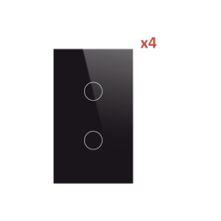 (Wifi) KIT 4 apagadores dobles inteligentes Wifi compatibles con Alexa y GoogleHome