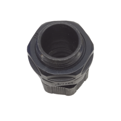 Conector Plástico Negro Tipo Glándula para Rosca NPT 1/2