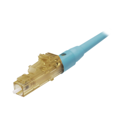 Conector de Fibra Óptica LC Simplex OptiCam, Multimodo 50/125 OM3/OM4, Pre-pulido, Color Aqua